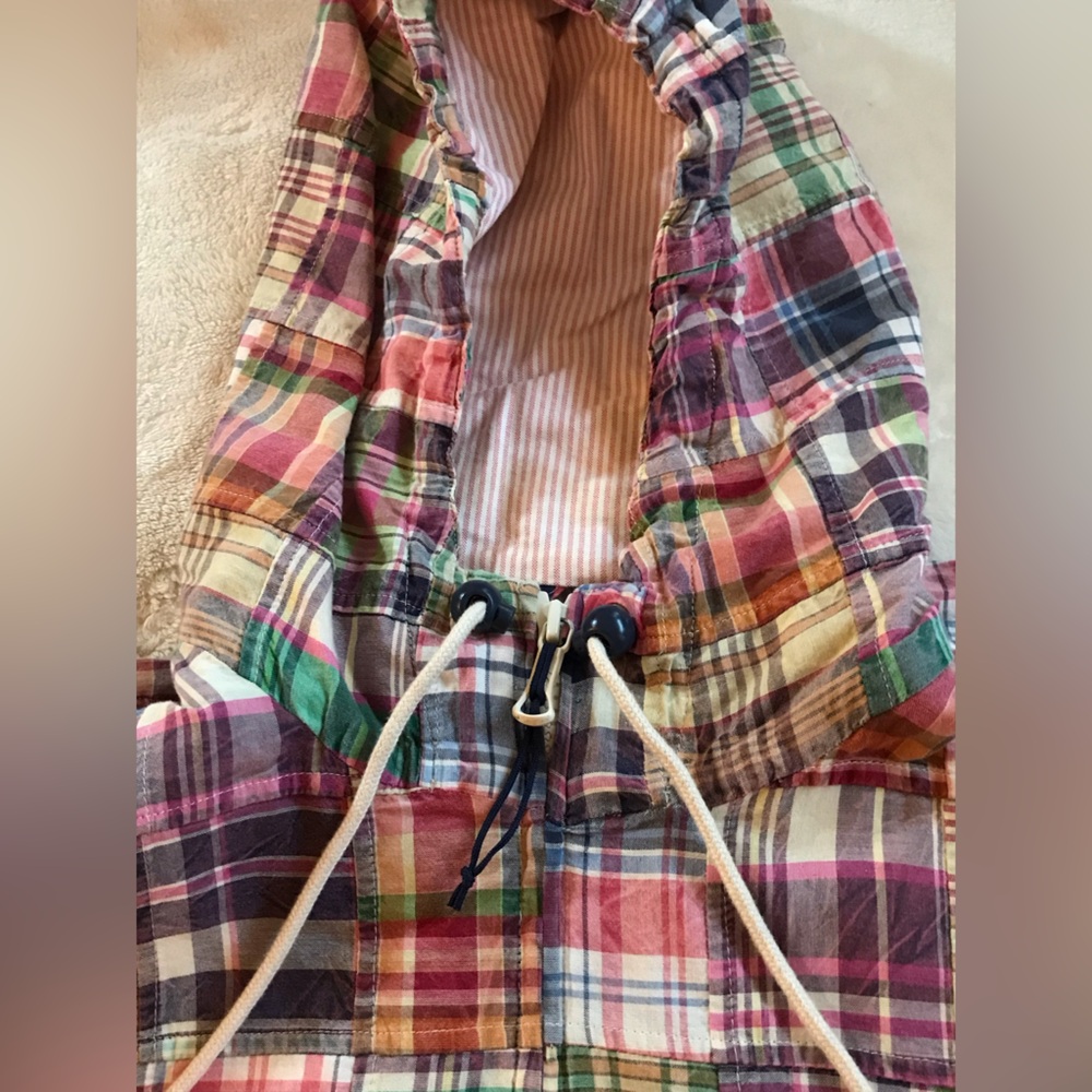 Brooks Brothers Nantucket (Authentic) India Madras Patchwork Plaid Hoodie Jacket - Picture 5 of 15